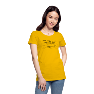Homeschool Mom Word Cloud - Women’s Premium T-Shirt