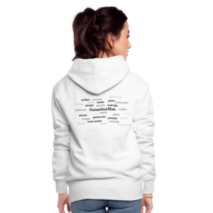 Homeschool Mom Word Cloud - Women’s Premium Hoodie