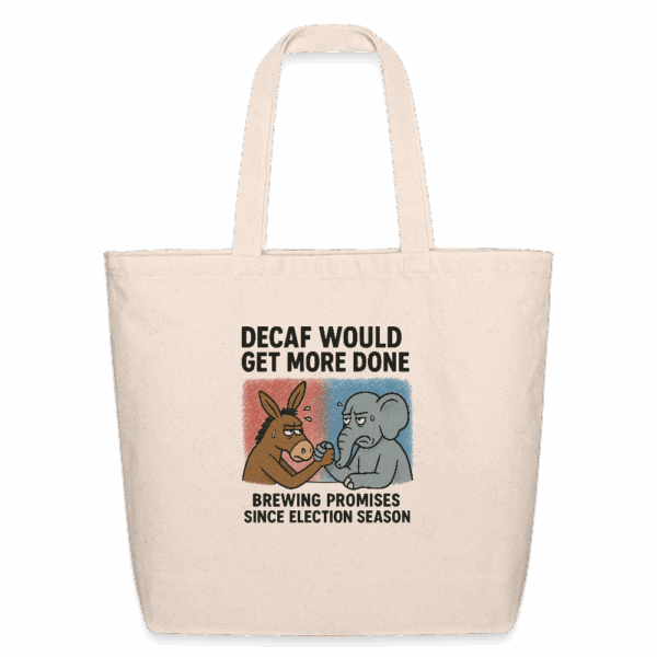 Decaf Would Get More Done Eco-Friendly Cotton Tote