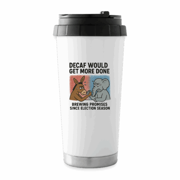 Decaf Would Get More Done 16 oz Travel Mug